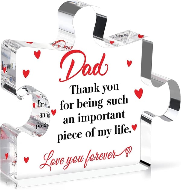 Father's Day Acrylic Puzzle Plaque for Dad