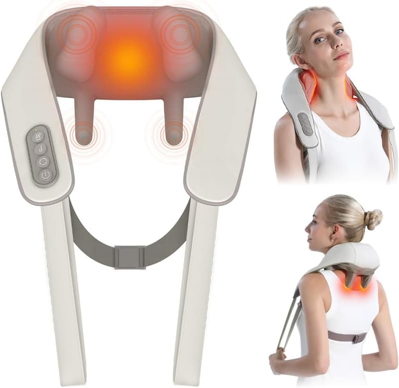 Rechargeable 6D Neck and Shoulder Massager for Pain Relief