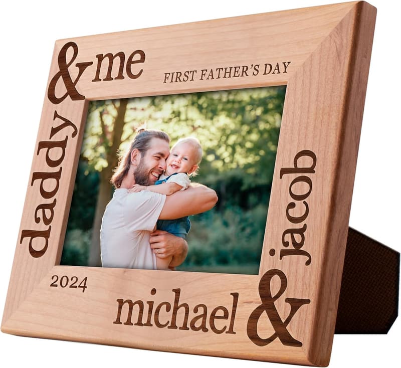 Personalized 1st Father's Day Picture Frame - 4