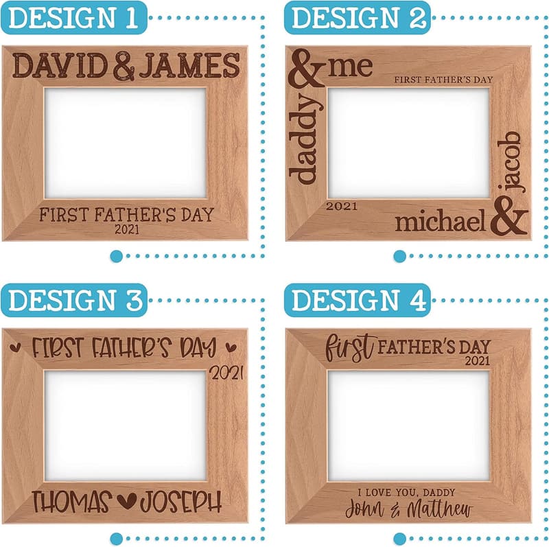 Personalized 1st Father's Day Picture Frame - 4