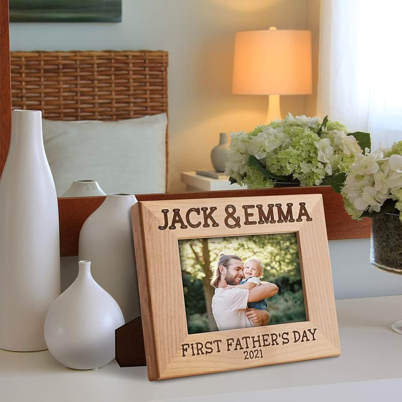 Personalized 1st Father's Day Picture Frame - 4