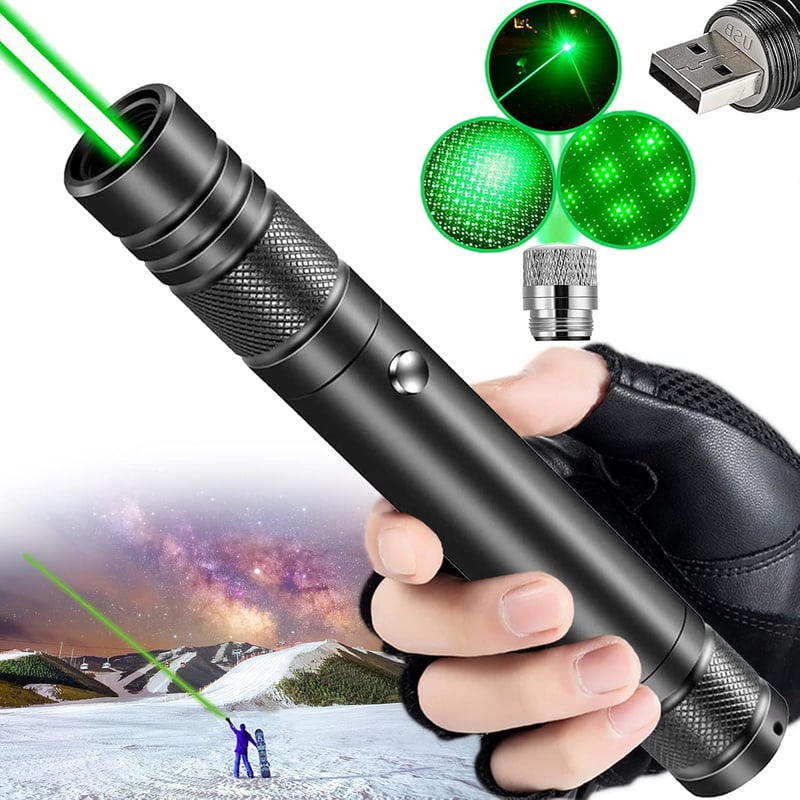 Rechargeable High-Power Green Laser Pointer for Presentations