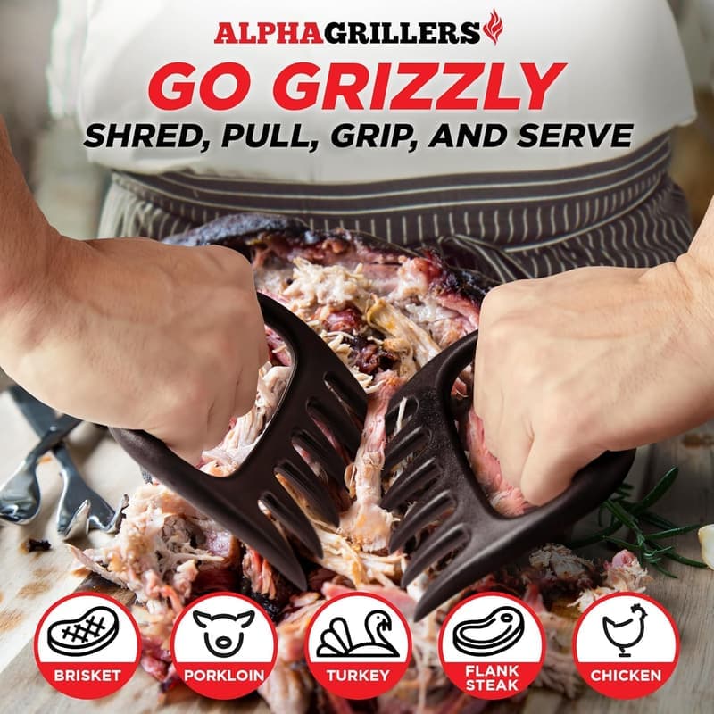 Father's Day Gift: Alpha Grillers Meat Shredder Claws for BBQ