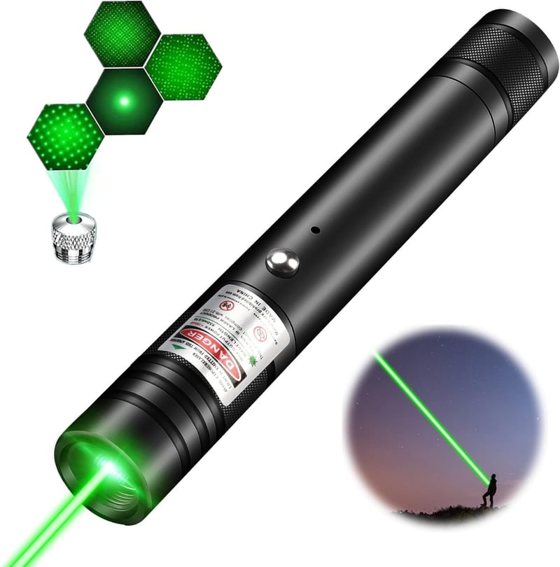 High-Power Rechargeable Green Laser Pointer for Astronomy & Outdoors