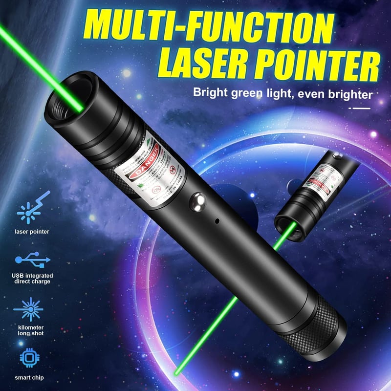 High-Power Rechargeable Green Laser Pointer for Astronomy & Outdoors