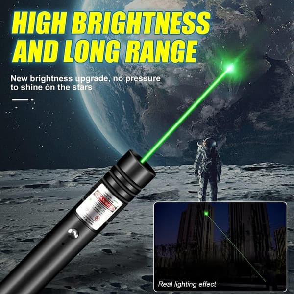 High-Power Rechargeable Green Laser Pointer for Astronomy & Outdoors