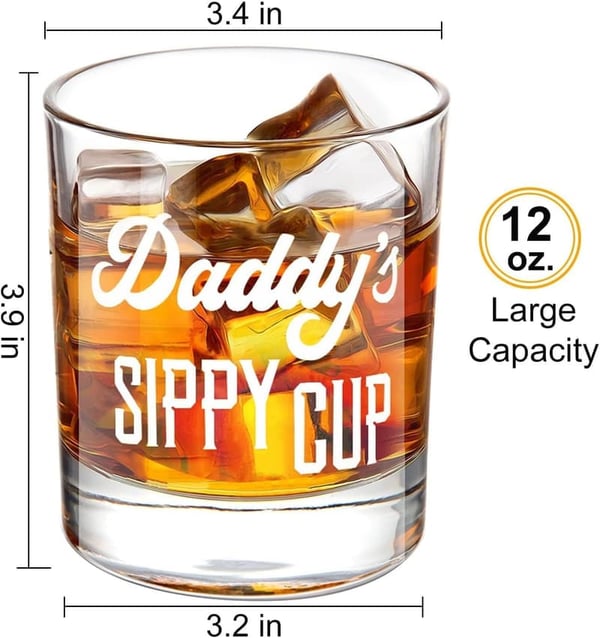 Father's Day Whiskey Glass in Wooden Box – Unique Dad Gift