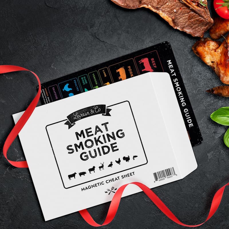 BBQ Smoker Guide Magnet - Meat Temp & Time for Grilling Gifts