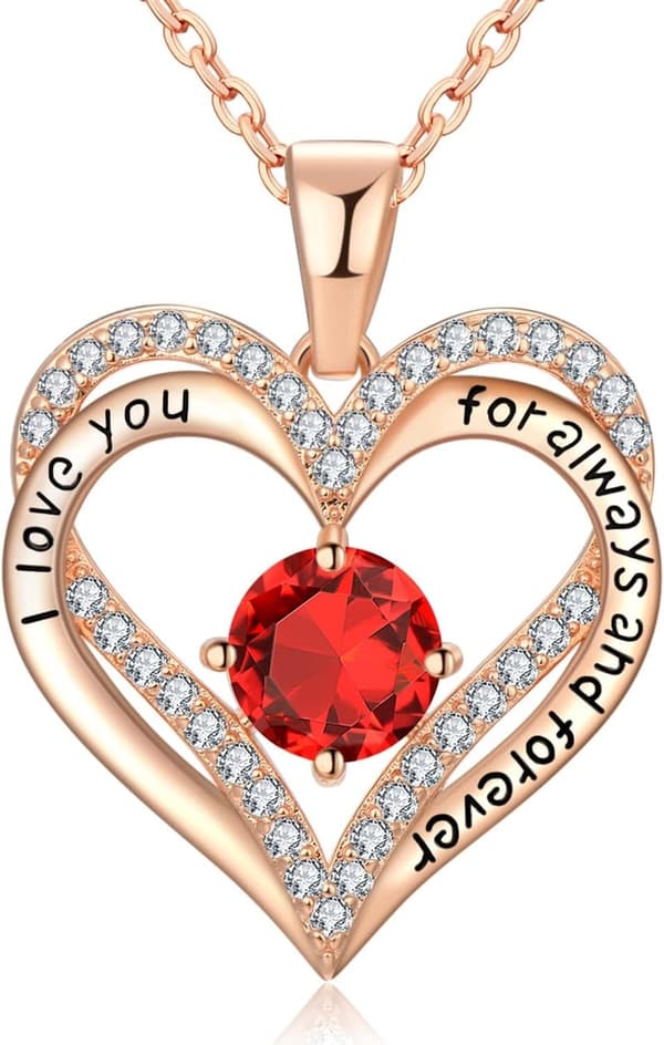 18K Rose Gold Necklace for Women's Birthday Gift