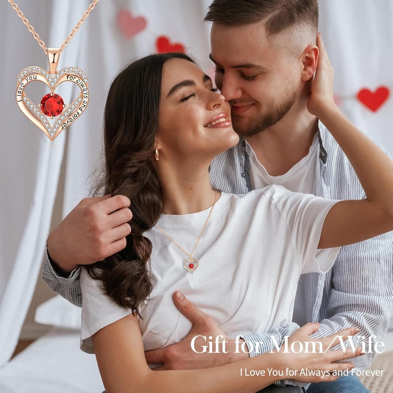 18K Rose Gold Necklace for Women's Birthday Gift