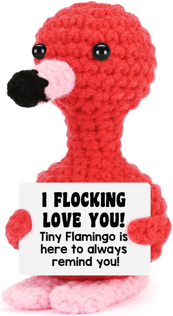 Handmade Crochet Flamingo - Unique Gift for Her Anniversary
