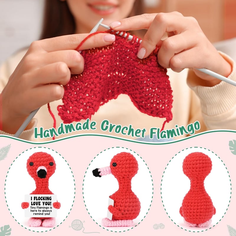 Handmade Crochet Flamingo - Unique Gift for Her Anniversary