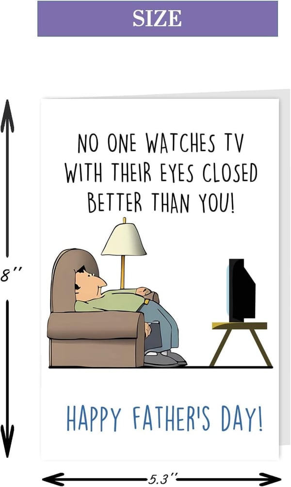 Funny Father's Day Card for Dad - Hilarious TV Theme