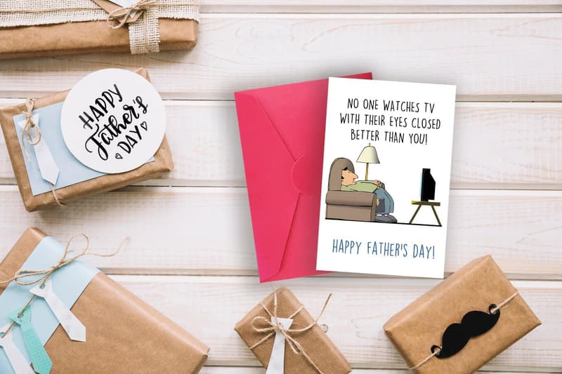 Funny Father's Day Card for Dad - Hilarious TV Theme