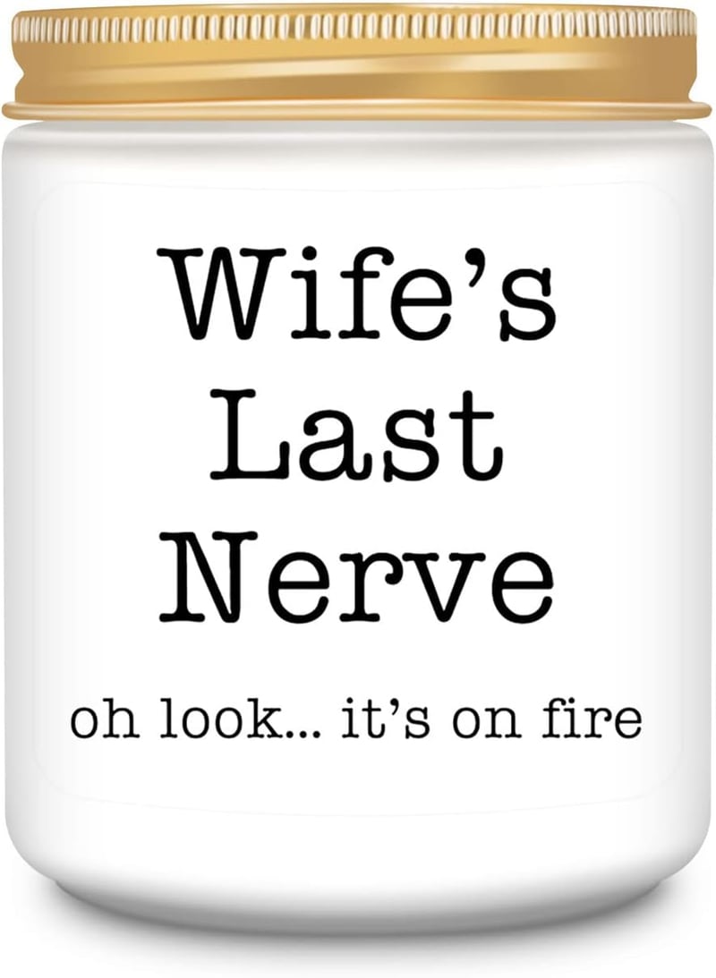Romantic Lavender Scented Candle for Wife's Birthday