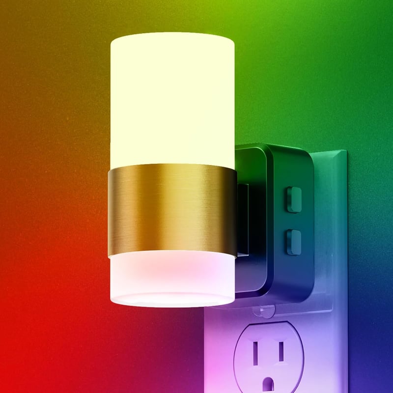 Color Changing LED Night Light with Dusk to Dawn Sensor