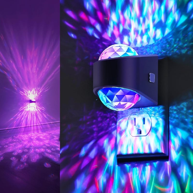 9-Color RGB Star Nightlight Projector for Kids' Rooms