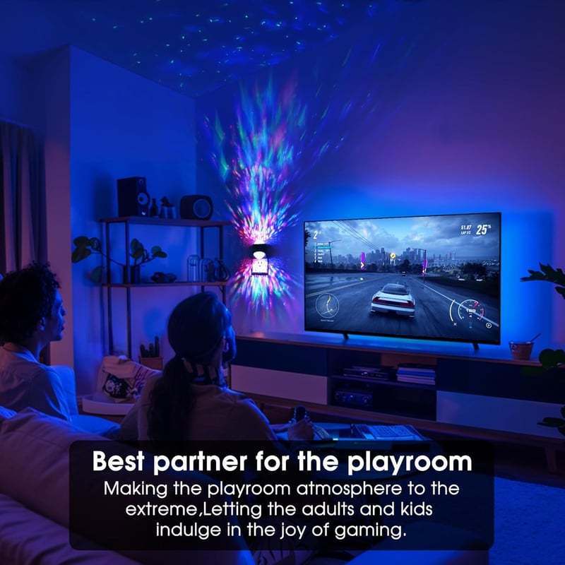 9-Color RGB Star Nightlight Projector for Kids' Rooms