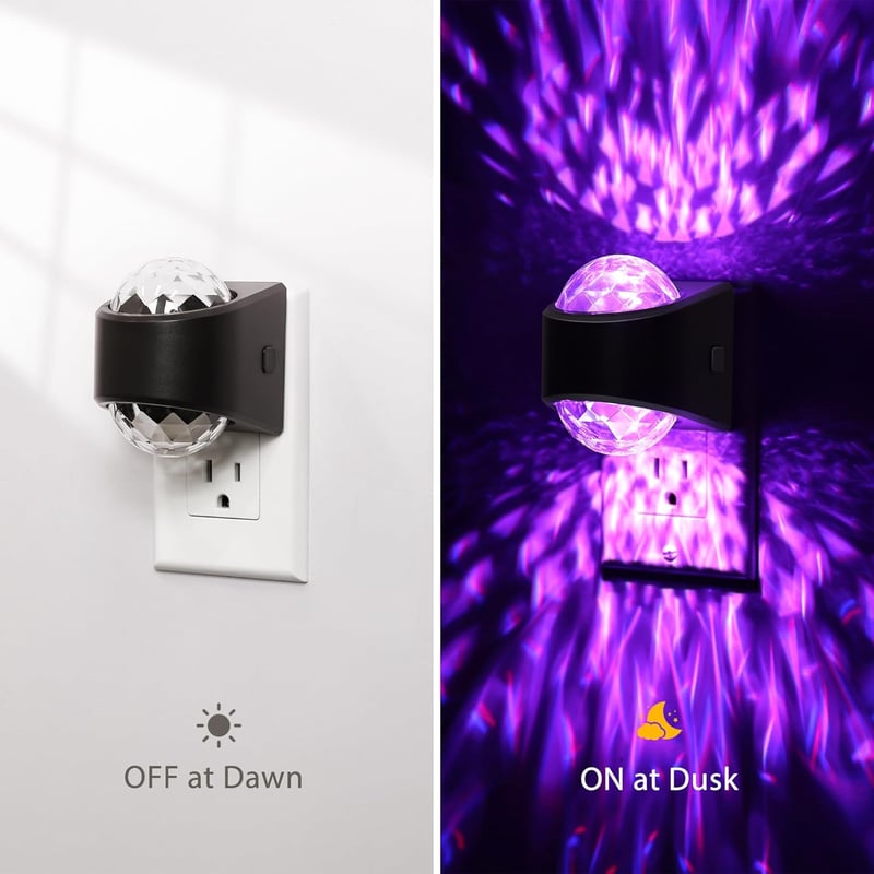 9-Color RGB Star Nightlight Projector for Kids' Rooms