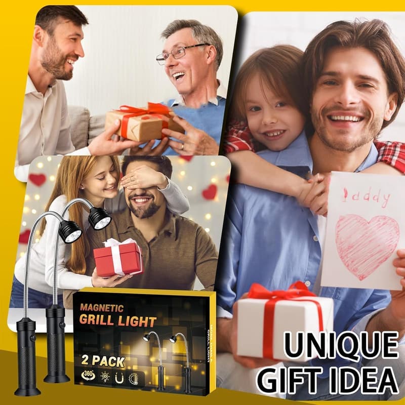 BBQ Grill Light with Magnetic Base - Perfect Grilling Gifts for Men