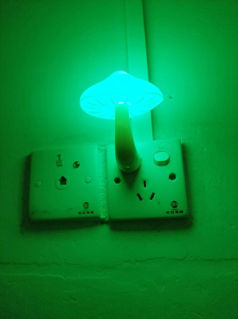 7-Color Changing Mushroom LED Night Light for Kids & Adults