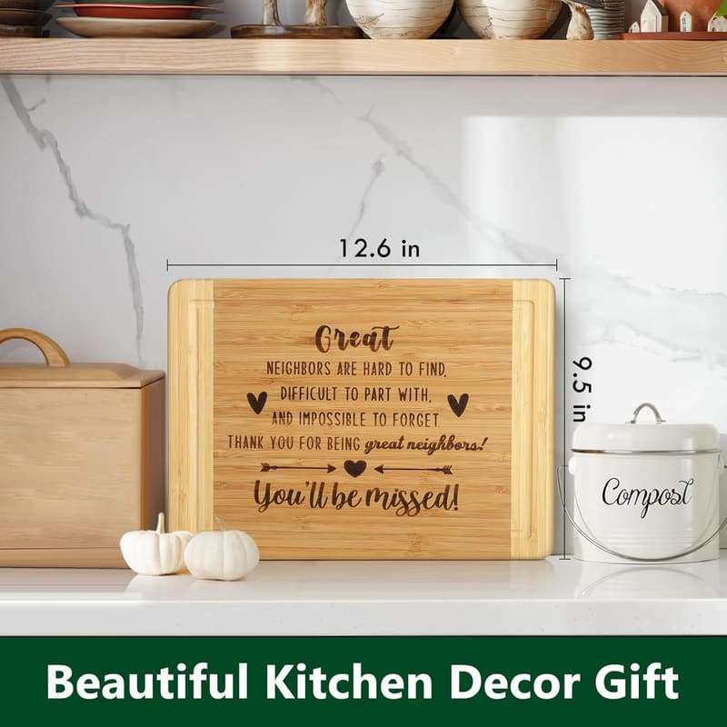 Engraved Cutting Board - Thoughtful Housewarming Gift for Neighbors