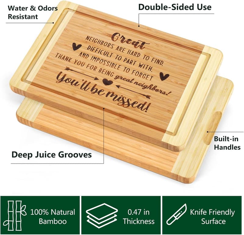 Engraved Cutting Board - Thoughtful Housewarming Gift for Neighbors