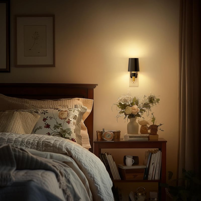 Dimmable Vintage Night Light with Dusk to Dawn Sensor