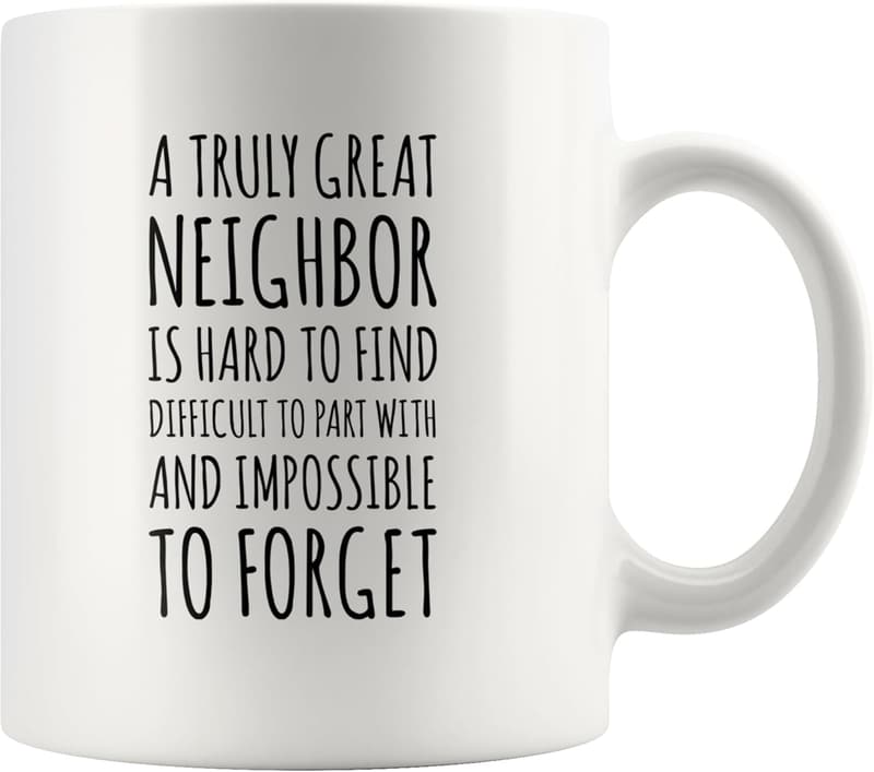 Farewell Coffee Mug for Neighbors - 11oz Ceramic Gift