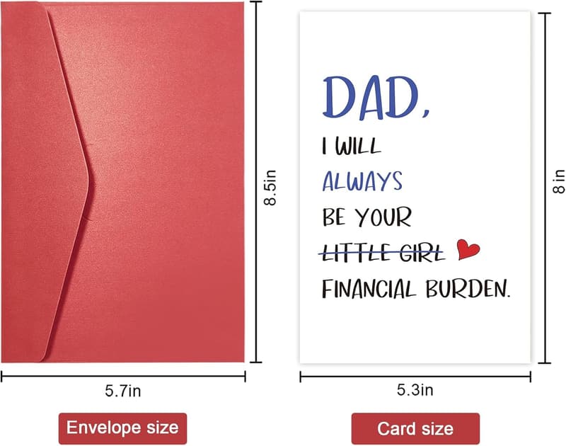 Funny Father's Day Card from Daughter - 