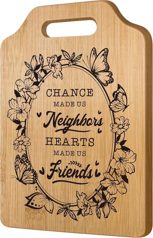 Housewarming Gift: Personalized Cutting Board for New Neighbors