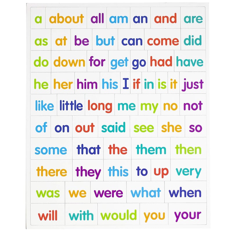 Sight Words Magnets for Kids - Language Learning Tool (Ages 5+)