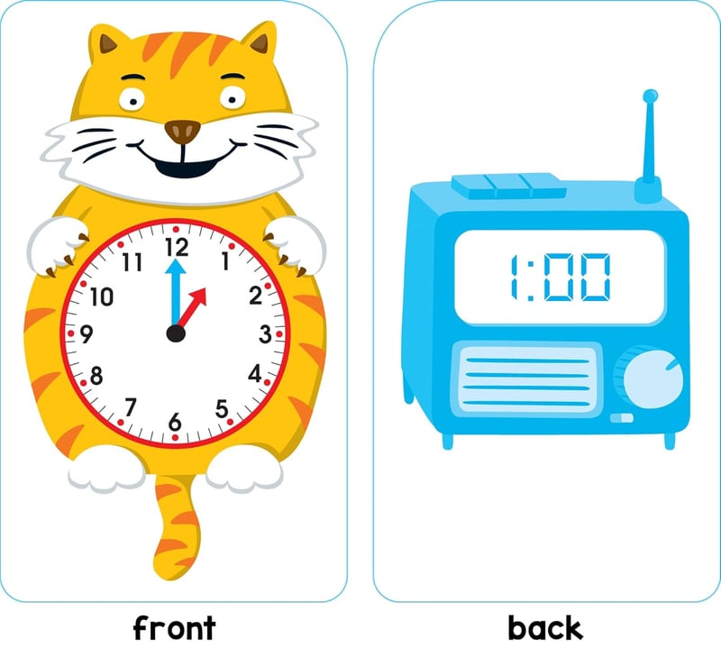Time & Money Flash Cards for 1st & 2nd Grade, Ages 6+