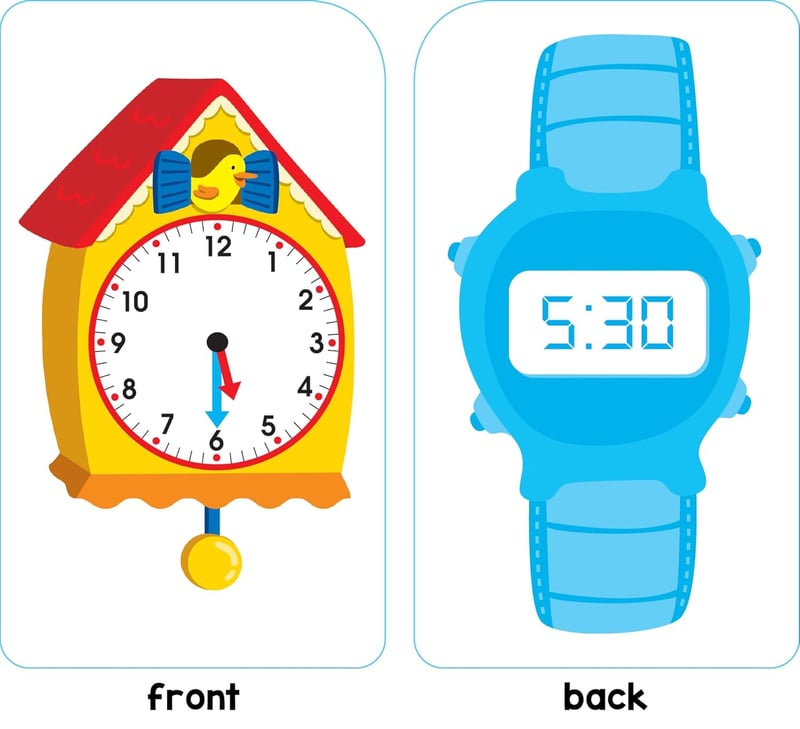 Time & Money Flash Cards for 1st & 2nd Grade, Ages 6+