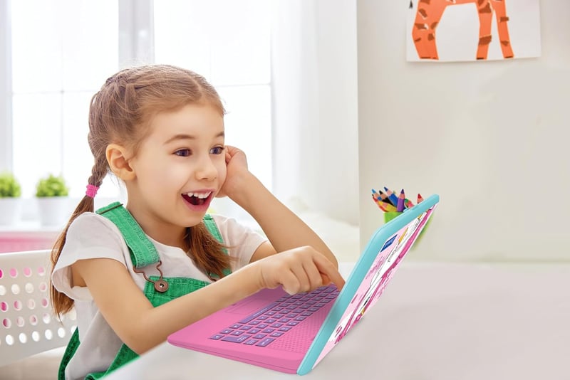 Bilingual Unicorn Educational Laptop for Kids – 124 Activities