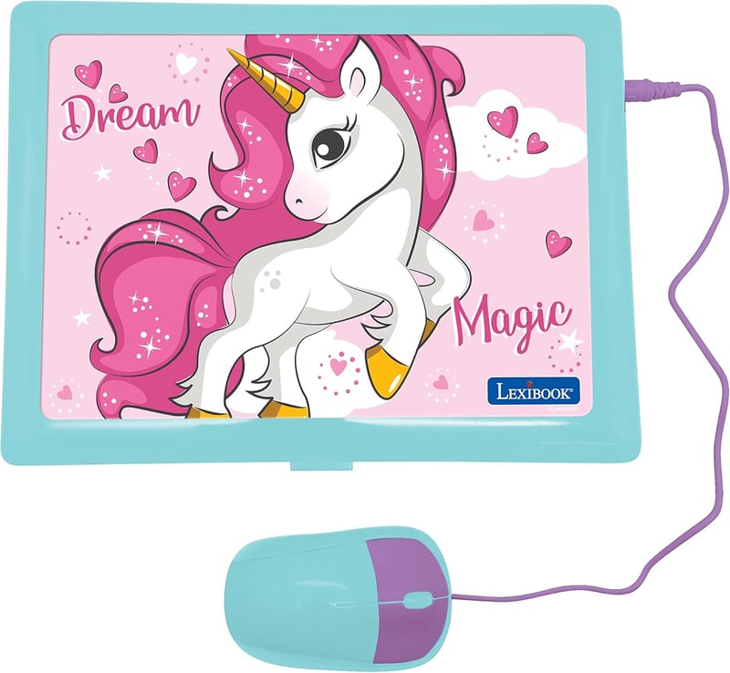 Bilingual Unicorn Educational Laptop for Kids – 124 Activities
