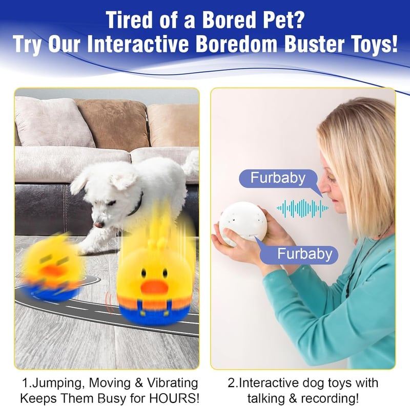 Interactive Sound-Activated Dog Toy for Small & Medium Dogs