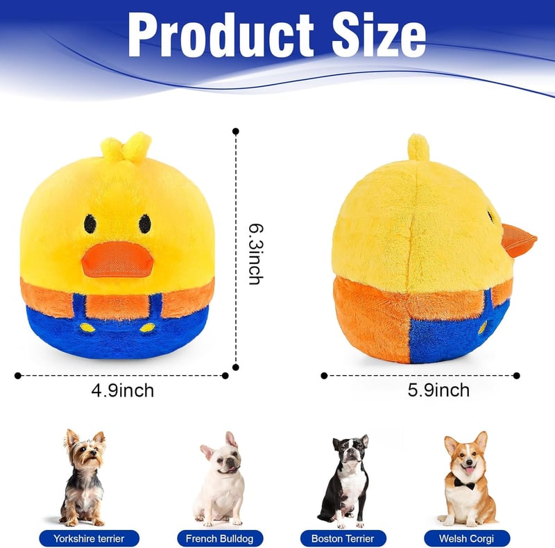 Interactive Sound-Activated Dog Toy for Small & Medium Dogs
