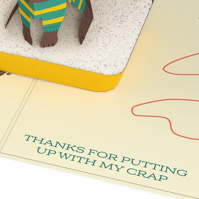 Father's Day 3D Pop-Up Card for Dad - Blank Notecard Included