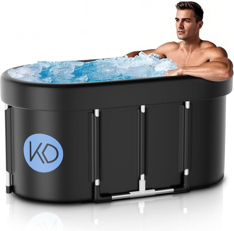 KERDOM XL Portable Ice Bath Tub for Athletes - 129 Gal Cold Plunge