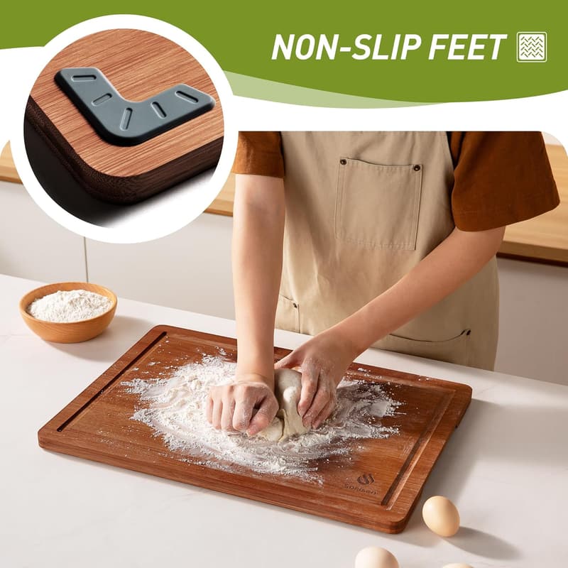 Bamboo Cutting Board Set for Father's Day - Gift for Dads