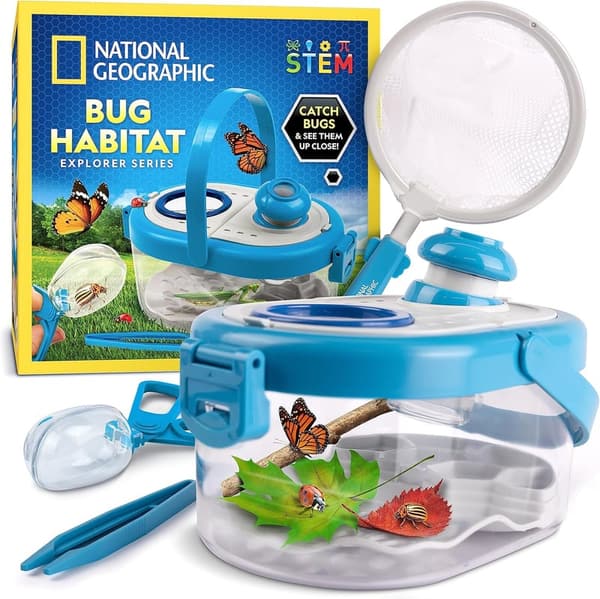 Kids Bug Catcher Kit with Magnifier, Tweezers & Habitat