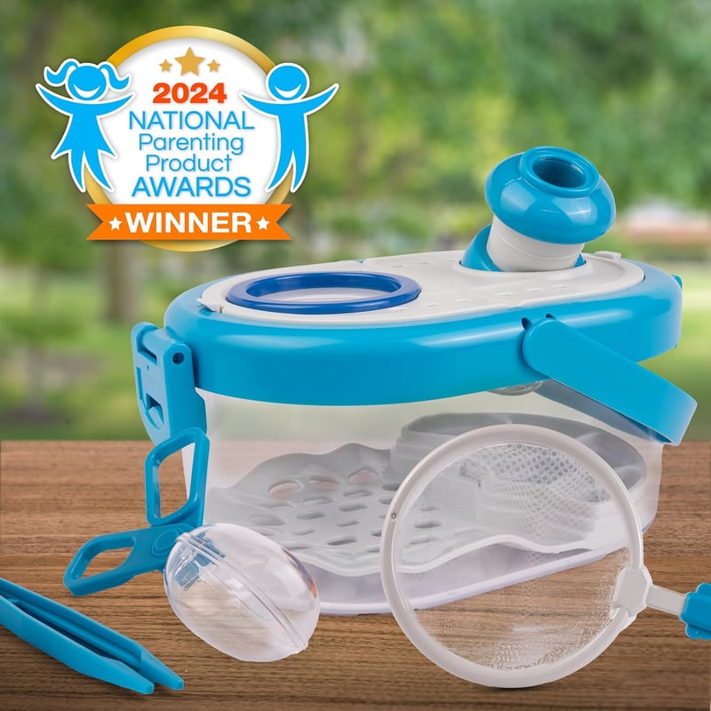 Kids Bug Catcher Kit with Magnifier, Tweezers & Habitat