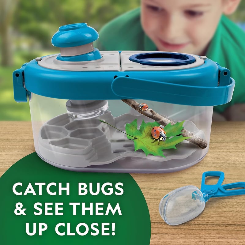 Kids Bug Catcher Kit with Magnifier, Tweezers & Habitat