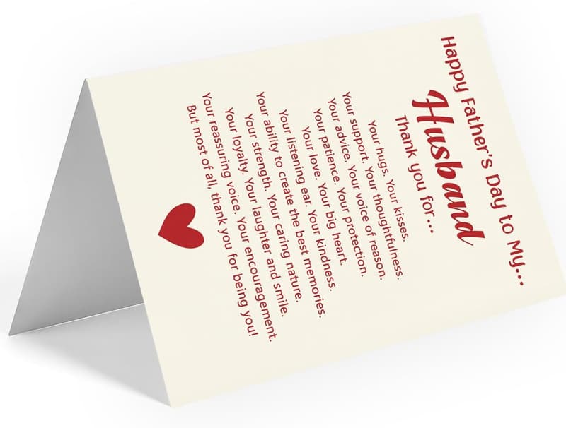 Father's Day Card & Gifts from Wife | Funny & Romantic