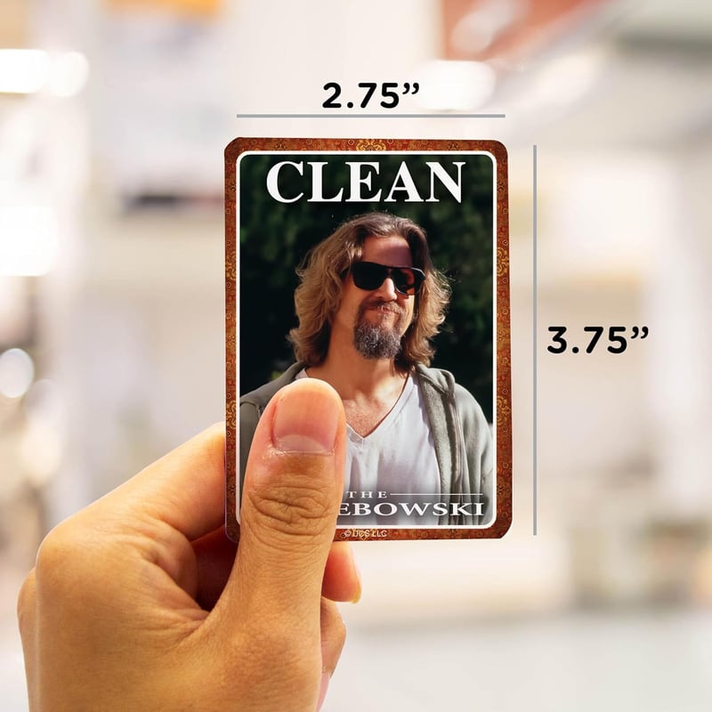 Big Lebowski Dishwasher Magnet - Double-Sided Clean/Dirty Indicator