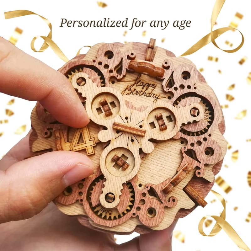 Unique 3D Birthday Puzzle Gift Box for Adults