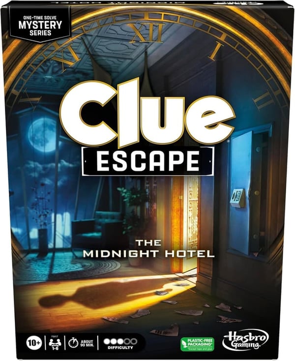 Clue Escape: The Midnight Hotel Board Game for Ages 10+, 1-6 Players