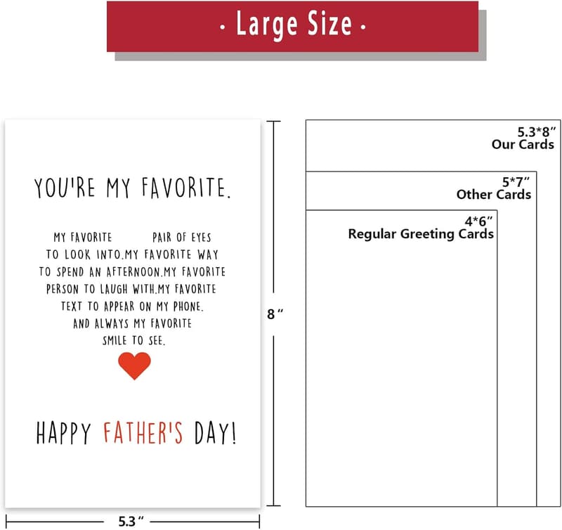 Personalized Father's Day Card for Dad or Boyfriend
