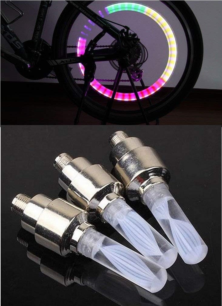 LED Tire Valve Cap Lights - 20 PCS Assorted Colors for Bikes & Cars